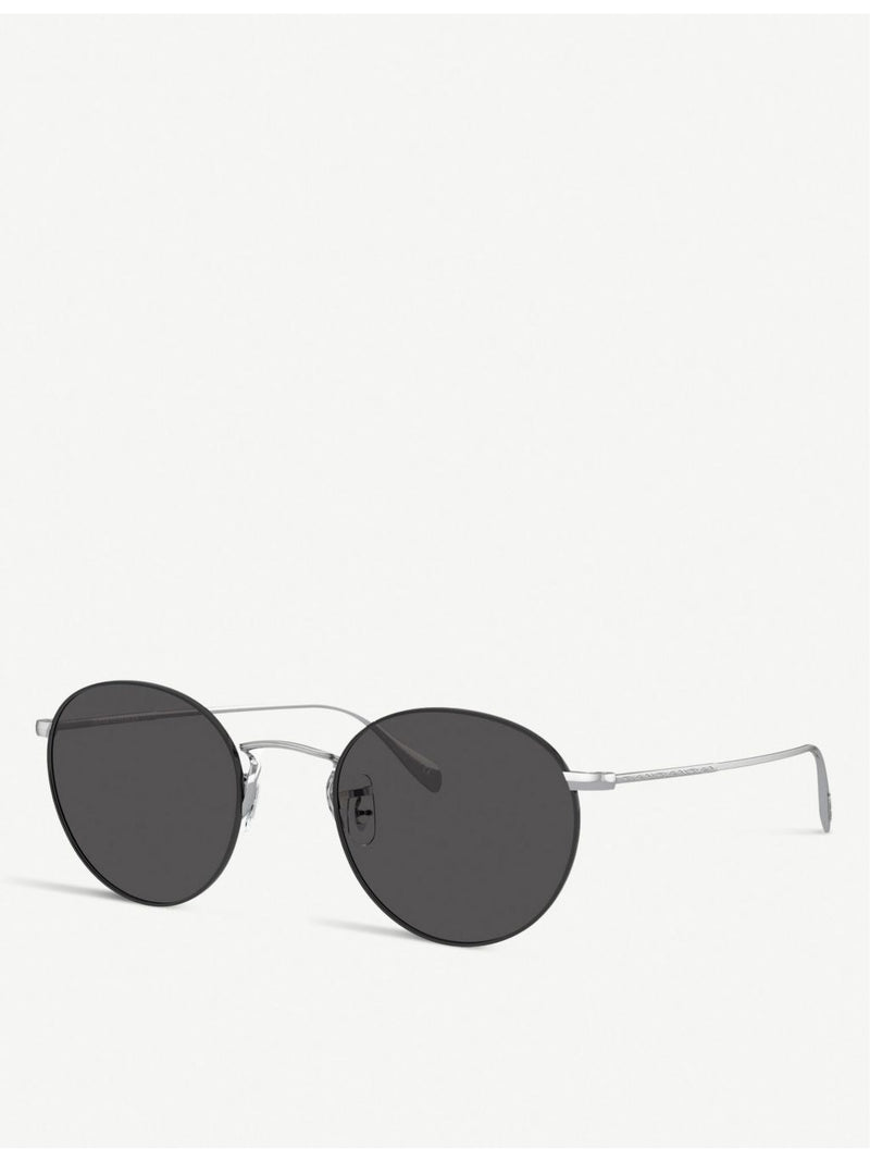 Oliver Peoples Coleridge Sun round metal sunglasses, imported from the UK
