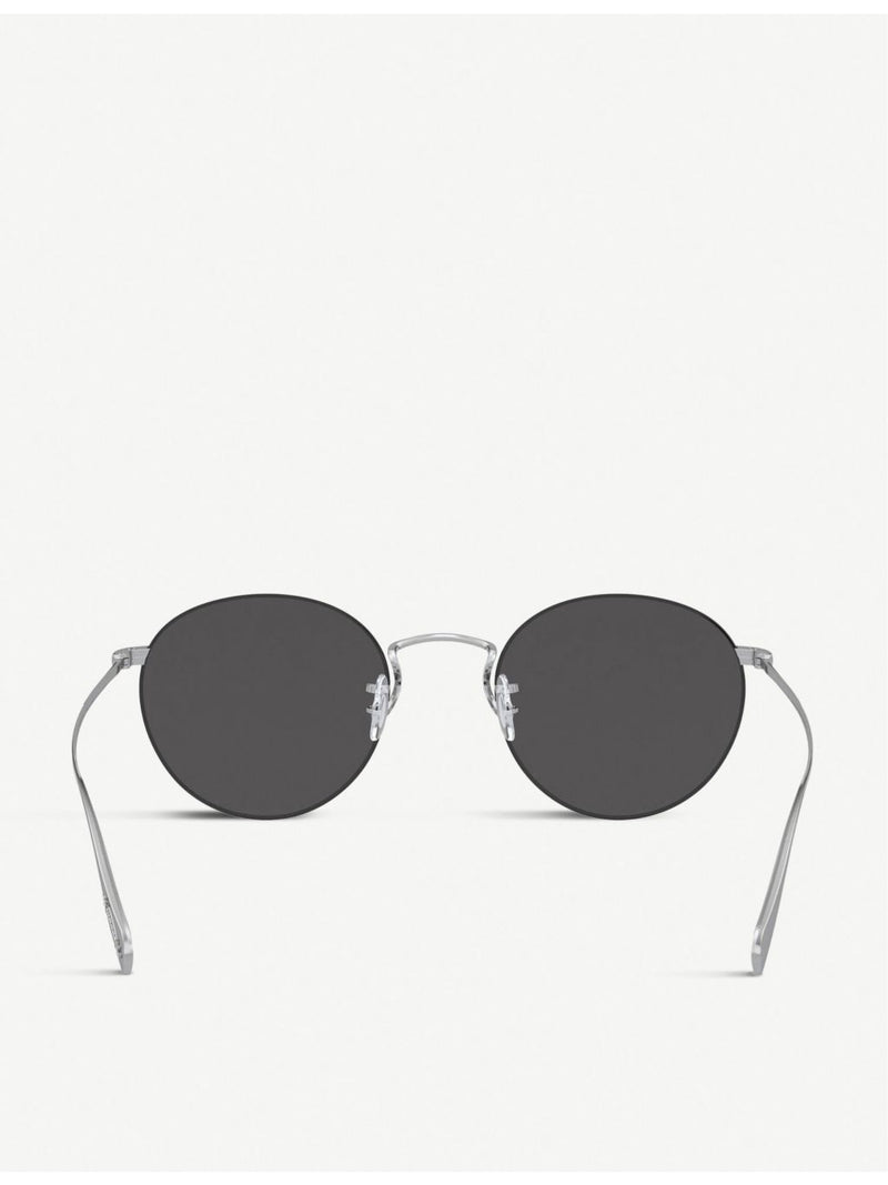 Oliver Peoples Coleridge Sun round metal sunglasses, imported from the UK