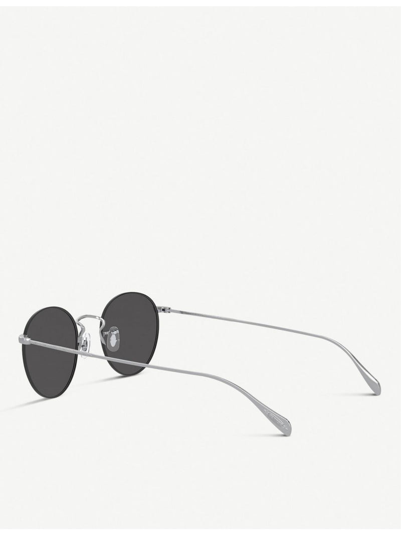 Oliver Peoples Coleridge Sun round metal sunglasses, imported from the UK