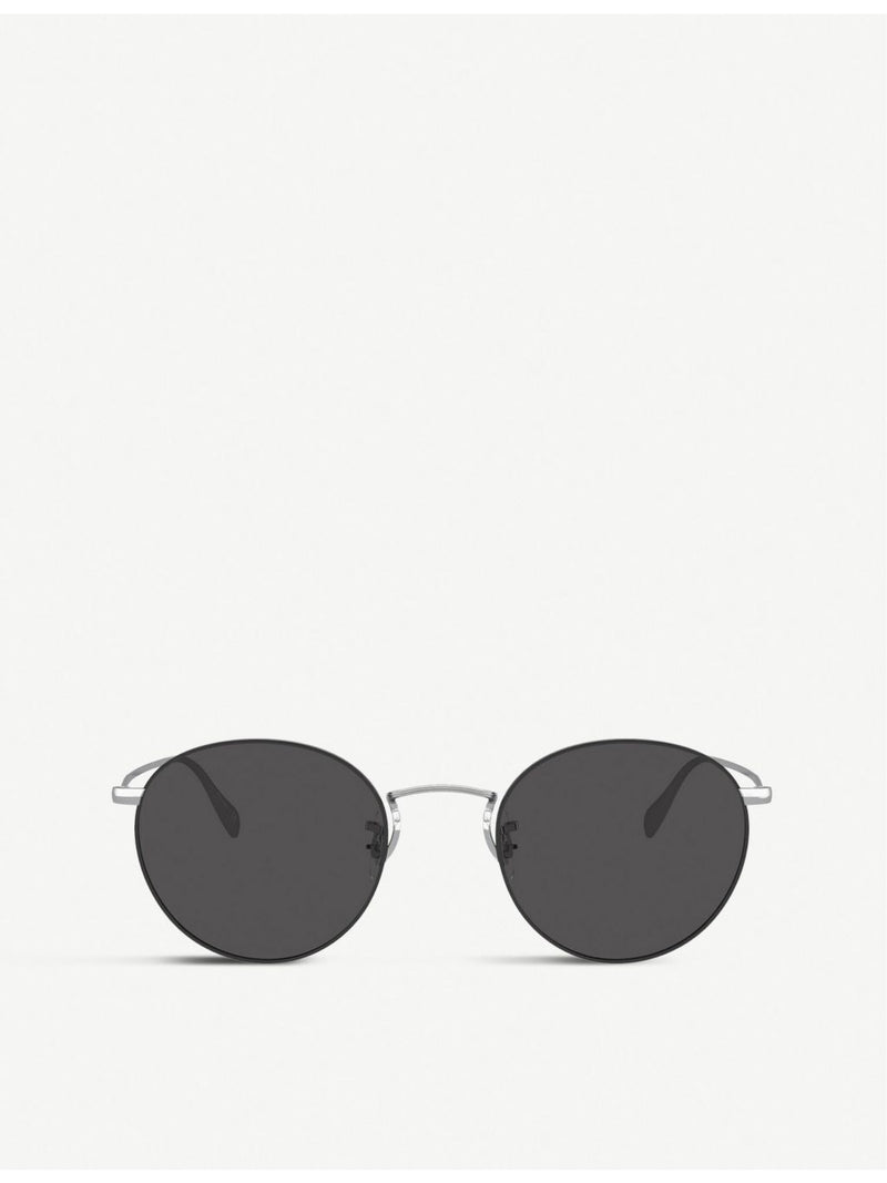 Oliver Peoples Coleridge Sun round metal sunglasses, imported from the UK