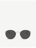 Oliver Peoples Coleridge Sun round metal sunglasses, imported from the UK