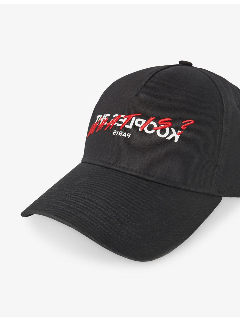 The Kooples cotton baseball cap with embroidered logo, adjustable back - British product