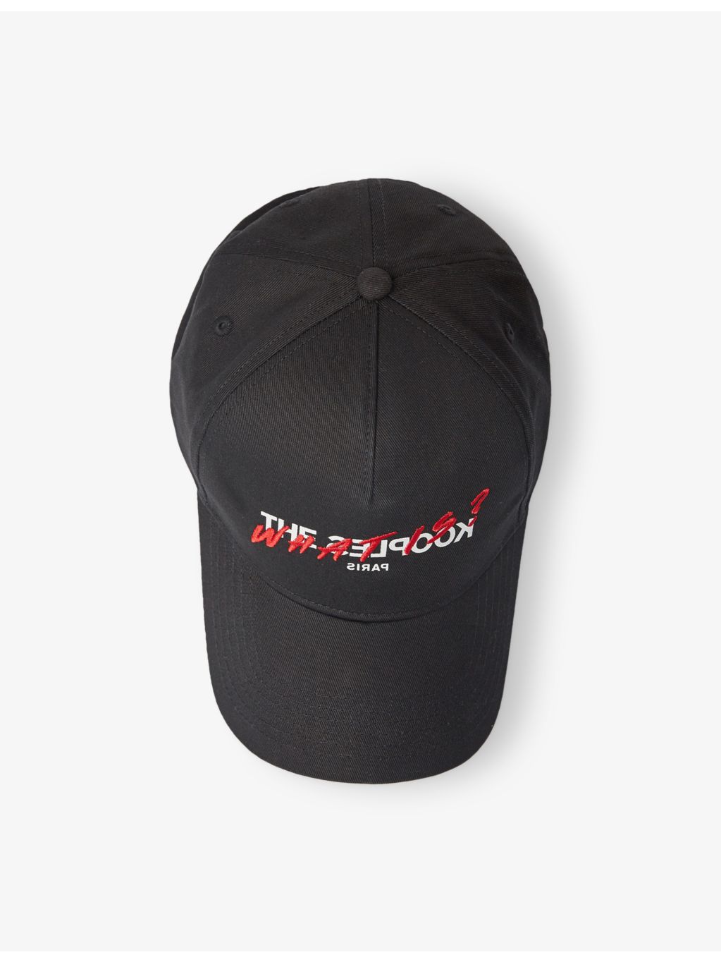The Kooples cotton baseball cap with embroidered logo, adjustable back - British product
