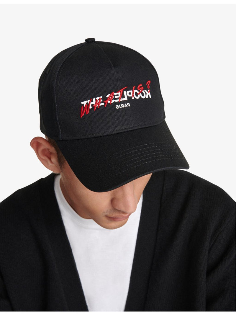 The Kooples cotton baseball cap with embroidered logo, adjustable back - British product