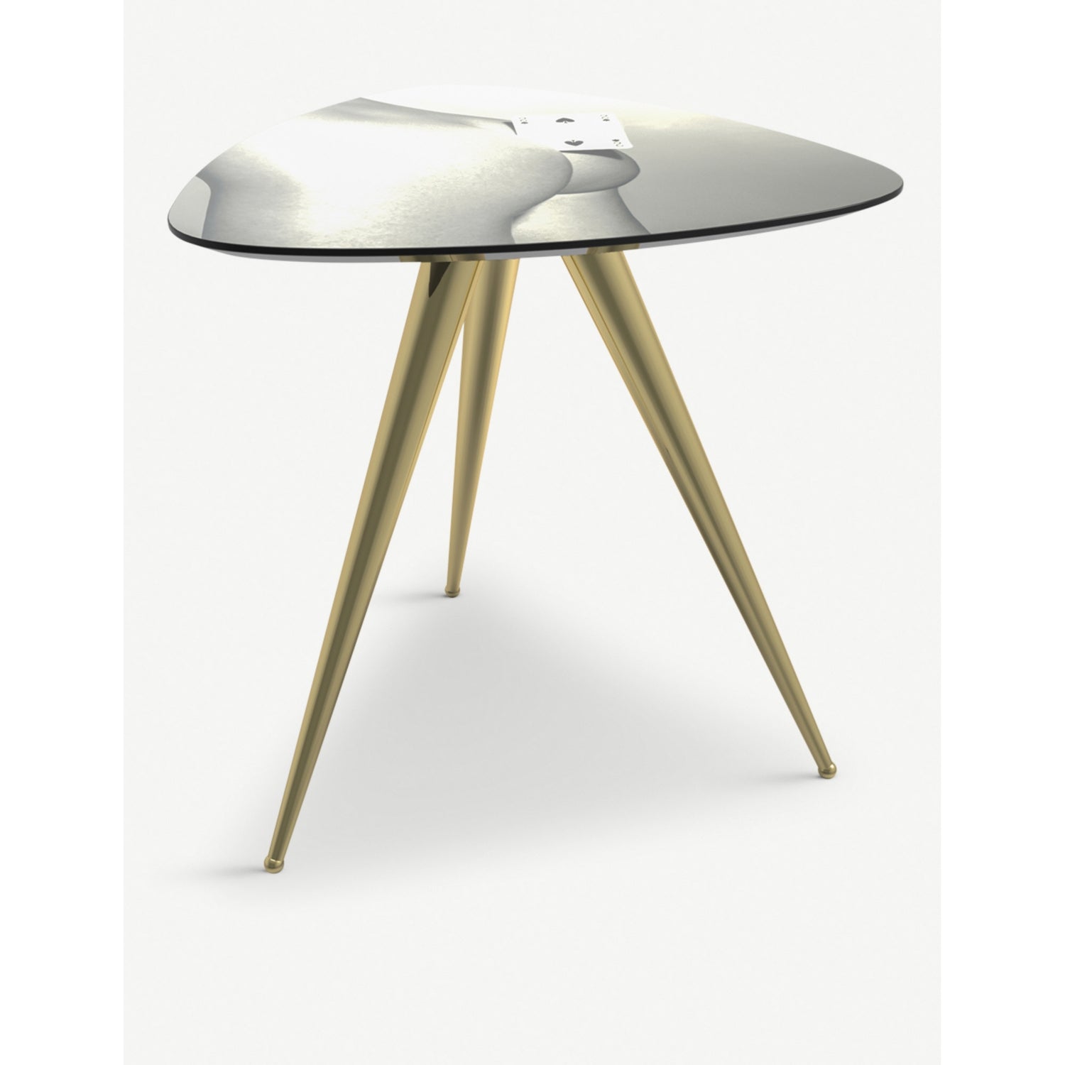 Seletti Two of Spades designer side table 48cm, UK version