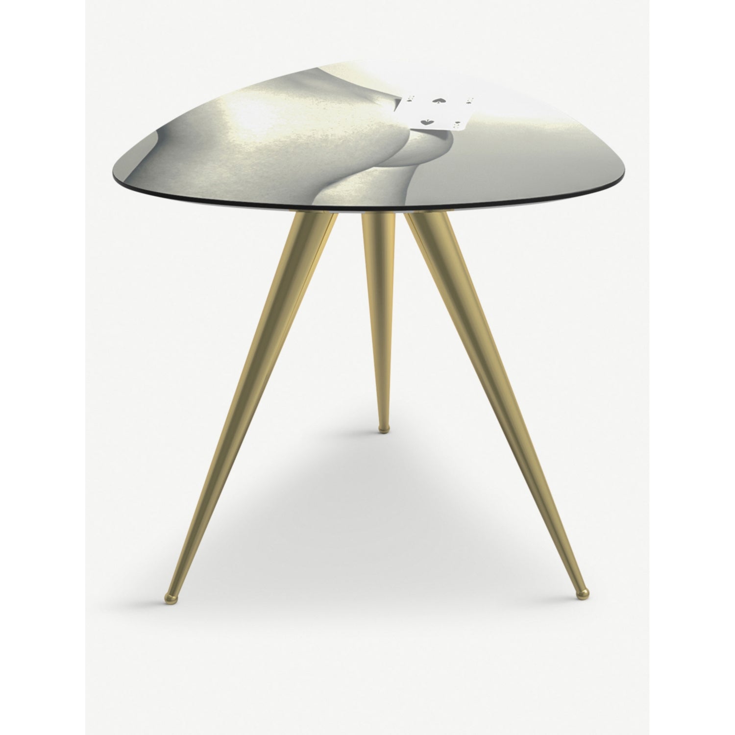 Seletti Two of Spades designer side table 48cm, UK version