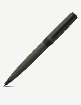 Hugo Boss Gear rubberised brass pen, imported from the UK