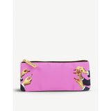 Seletti lipstick-print faux-leather pencil case 21cm, UK version