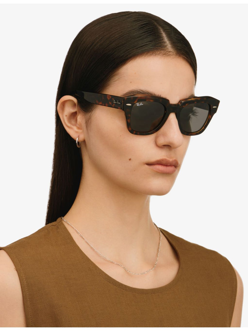 Ray-Ban RB2186 rectangular sunglasses acetate (British brand)