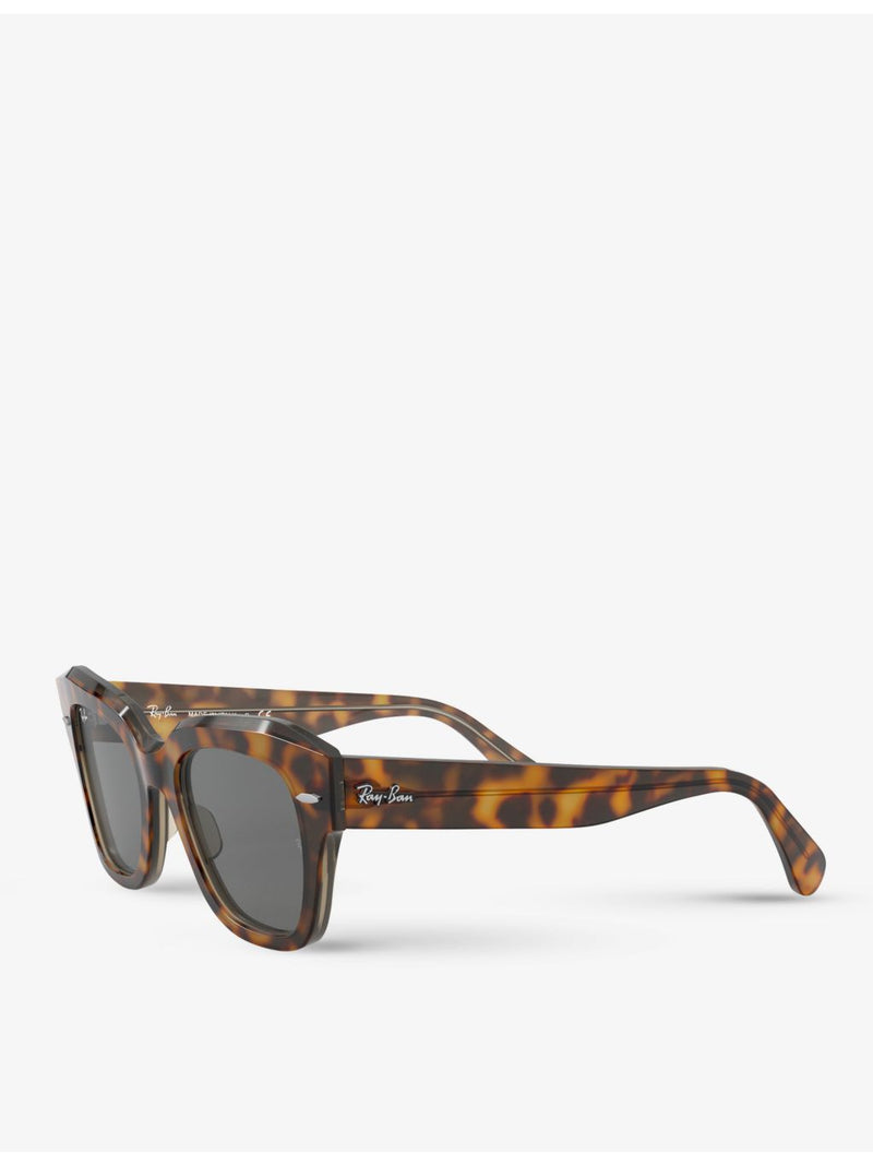 Ray-Ban RB2186 rectangular sunglasses acetate (British brand)