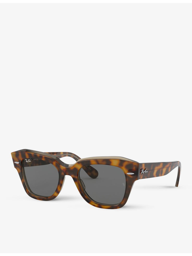 Ray-Ban RB2186 rectangular sunglasses acetate (British brand)