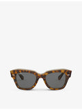 Ray-Ban RB2186 rectangular sunglasses acetate (British brand)
