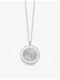 Astley Clarke Celestial Compass sterling silver sapphire necklace (British brand)
