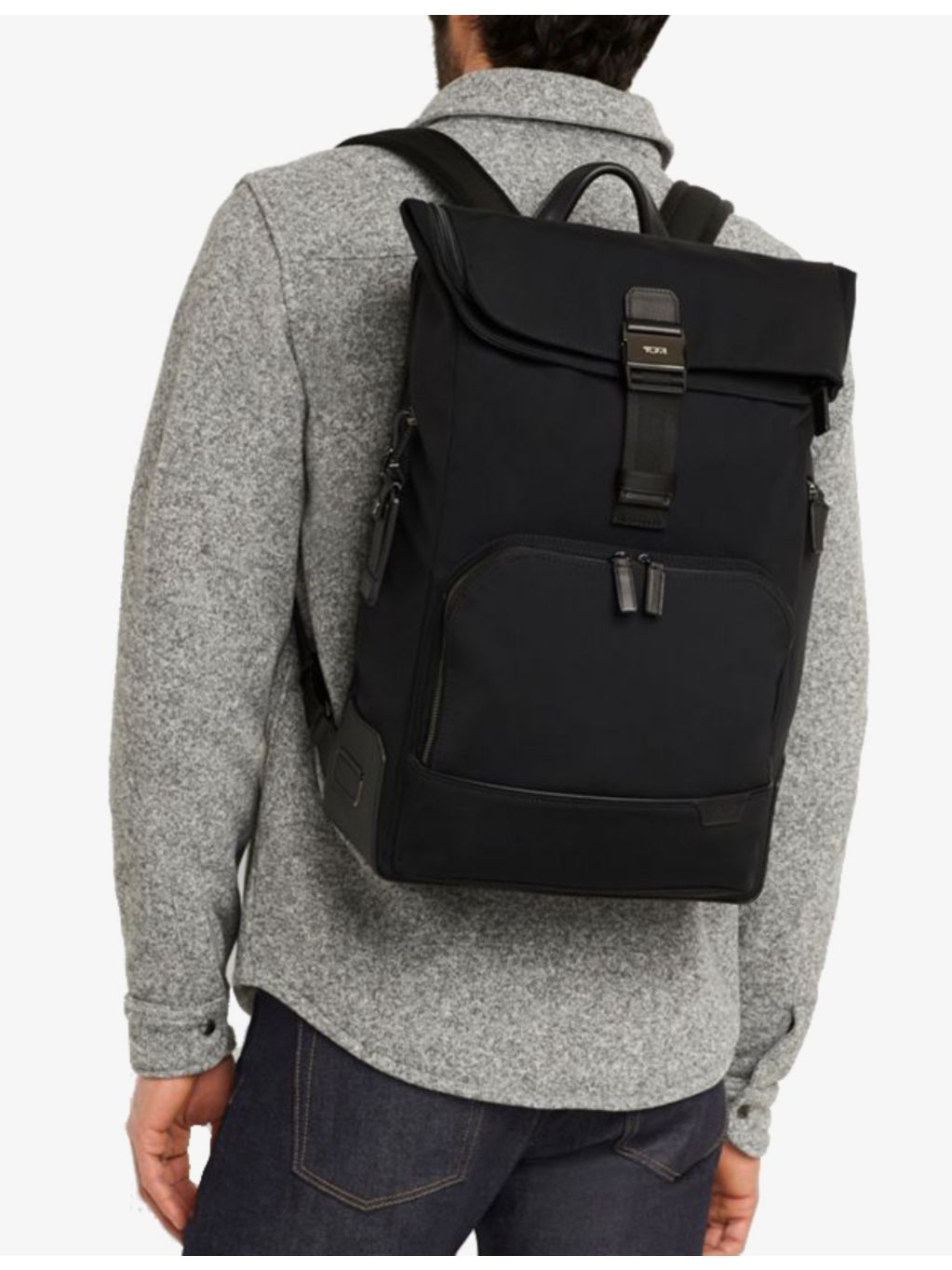 Osborn roll-top nylon backpack, imported from the UK