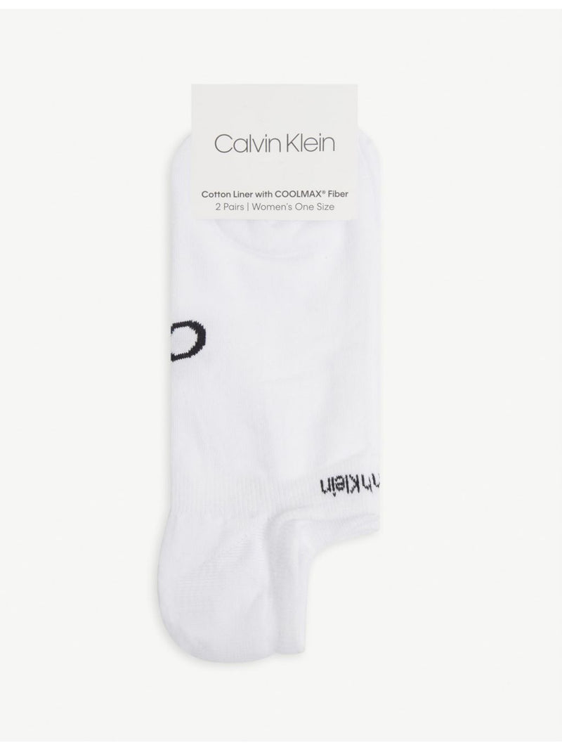 Calvin Klein Coolmax cotton-blend liner socks pack of two - British product