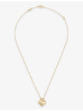 Van Cleef & Arpels Vintage Alhambra guilloché 18ct yellow-gold pendant (British brand)