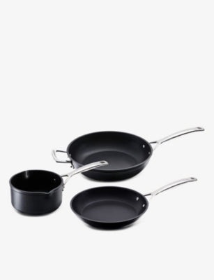 Le Creuset Toughened Non-Stick saucepan set of three - British product