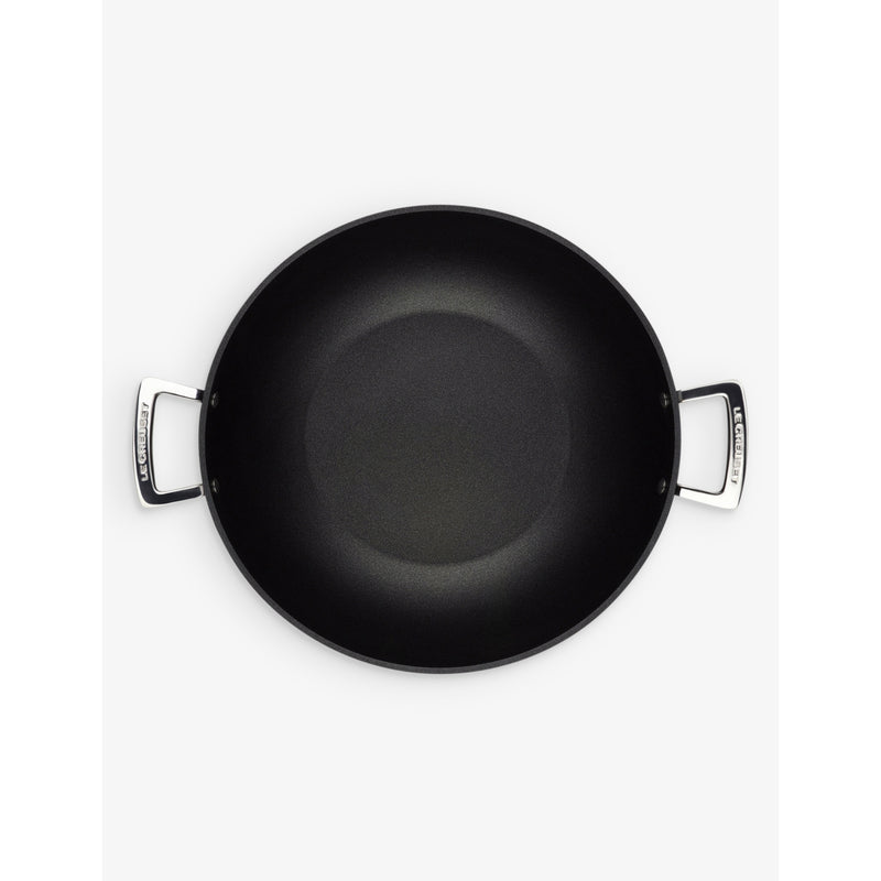 Le Creuset toughened non-stick aluminium wok 32cm, imported from the UK