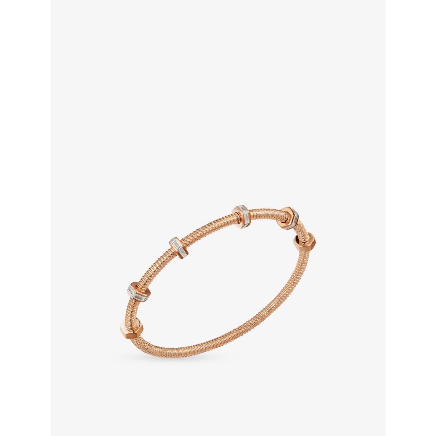 Cartier Écrou rose-gold diamond bracelet 18ct, UK version