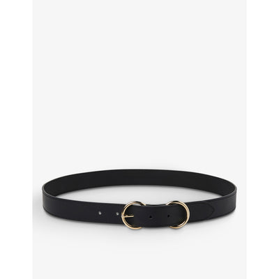 selfridges Whistles Double-ring Leather Belt 92.7cm- Buy online at McGrocer