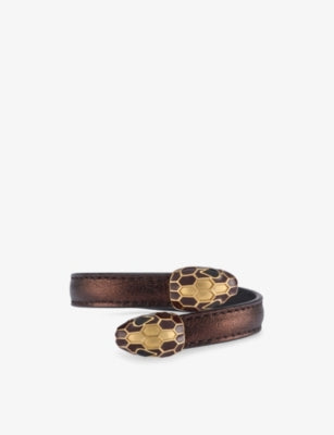 Bulgari Serpenti forever leather bracelet, UK version