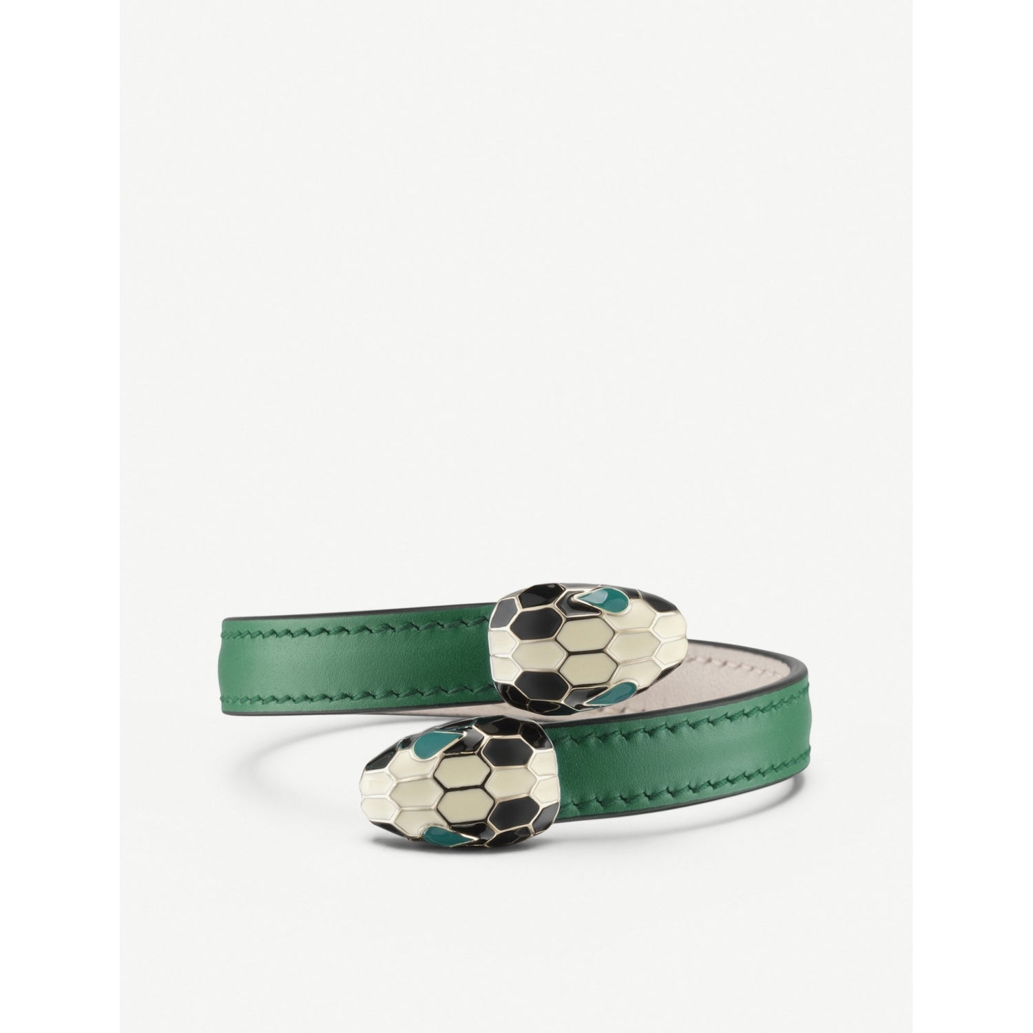Serpenti forever leather bracelet - BROWN - S