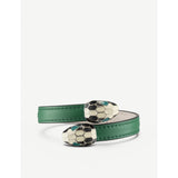 Serpenti forever leather bracelet - BROWN - S
