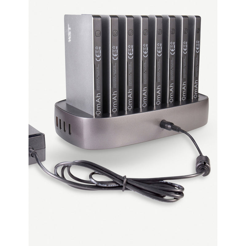 WST multi power bank charging station with built-in cables (British brand)