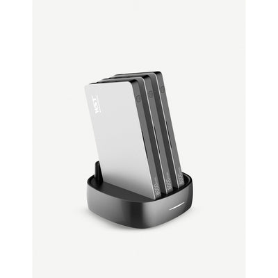 selfridges Power Bank Station x3 Silver Portable Charger- Buy online at McGrocer