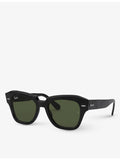 Ray-Ban RB2186 acetate rectangular sunglasses, UK version