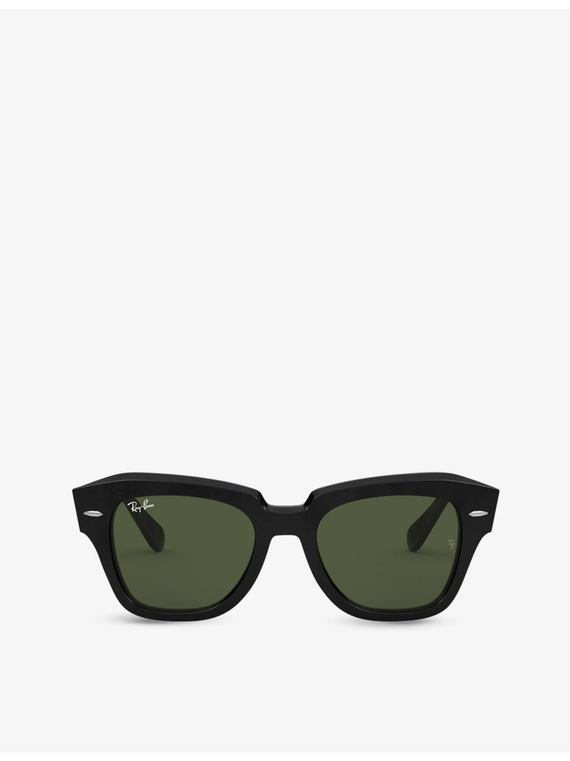 Ray-Ban RB2186 acetate rectangular sunglasses, UK version