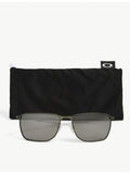 Oakley Ejector metal rectangular-frame sunglasses grey polarised (British brand)