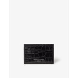 Aspinal of London slim crocodile-embossed leather card case (British brand)