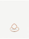 Monica Vinader Riva rose gold hoop ring with diamonds (British brand)