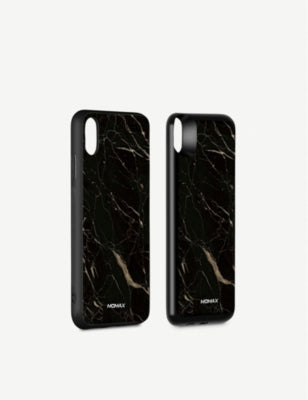 Q.PowerPack Black Marble wireless battery case for iPhone XS Max - British product