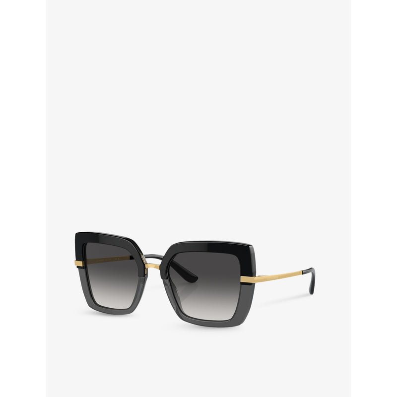 Dolce & Gabbana DG4373 square acetate sunglasses, imported from the UK