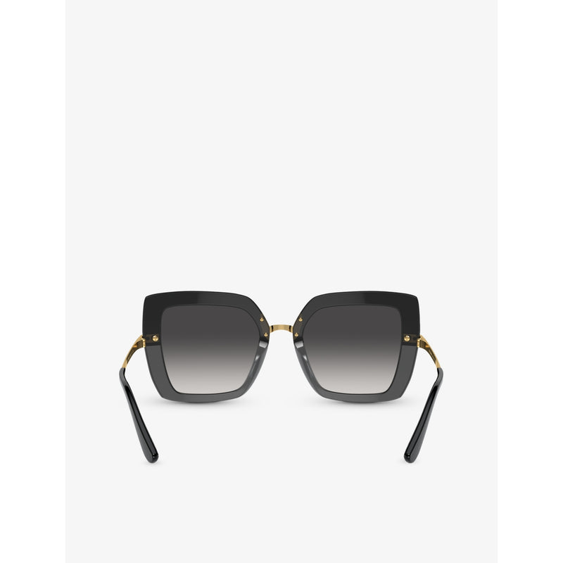 Dolce & Gabbana DG4373 square acetate sunglasses, imported from the UK