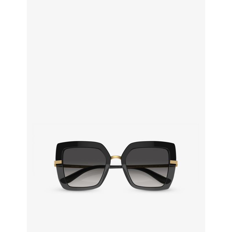 Dolce & Gabbana DG4373 square acetate sunglasses, imported from the UK