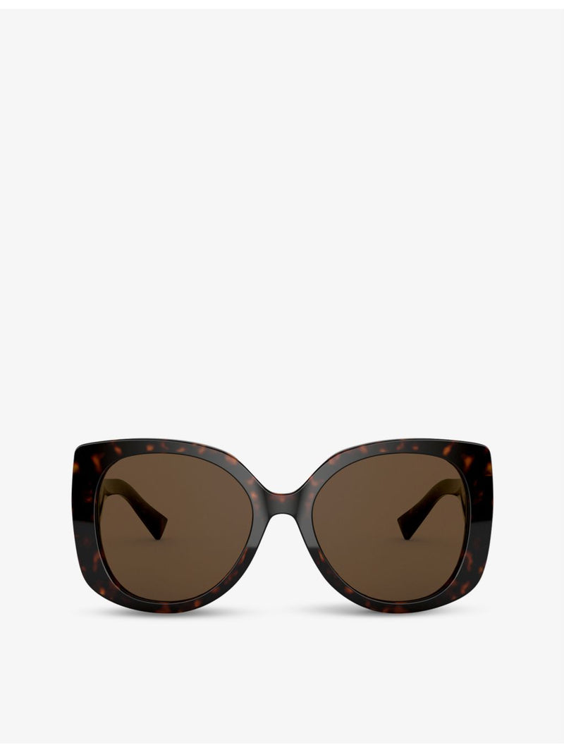 Versace VE4387 square-frame acetate sunglasses with tinted lenses (British brand)
