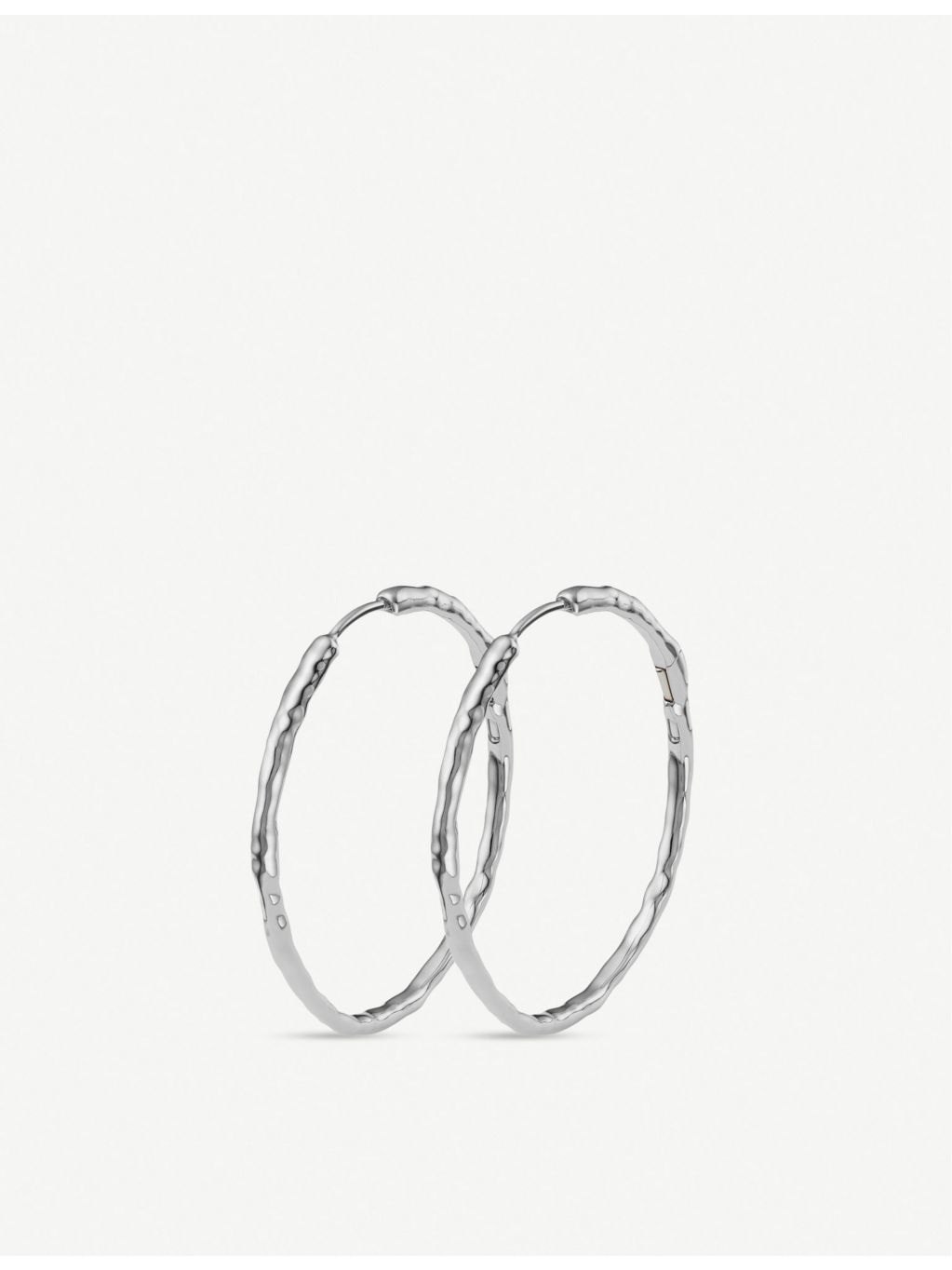Monica Vinader Siren Muse large sterling silver hoop earrings - British product