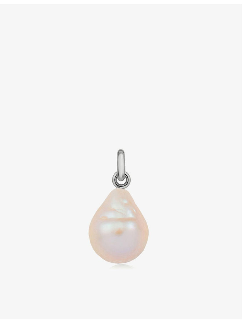 Monica Vinader Nura sterling silver baroque pearl charm (British brand)