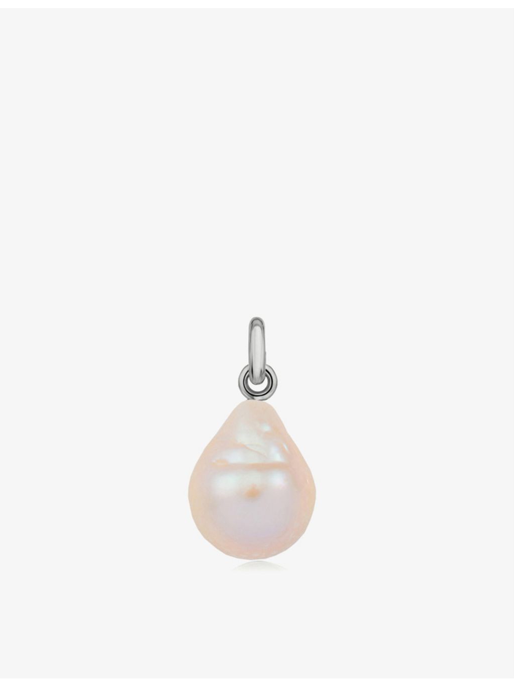Monica Vinader Nura sterling silver baroque pearl charm (British brand)