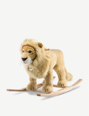 Steiff Leo plush riding lion rocker 44cm, imported from the UK