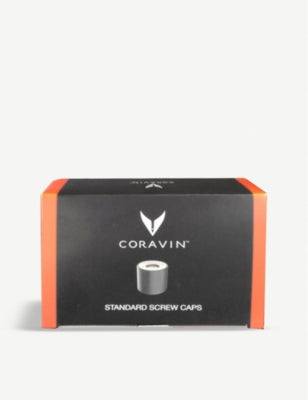 Coravin wine preservation screw caps pack of six, imported from the UK