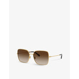 Dolce & Gabbana square-frame metal sunglasses - British product