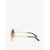 Dolce & Gabbana square-frame metal sunglasses - British product