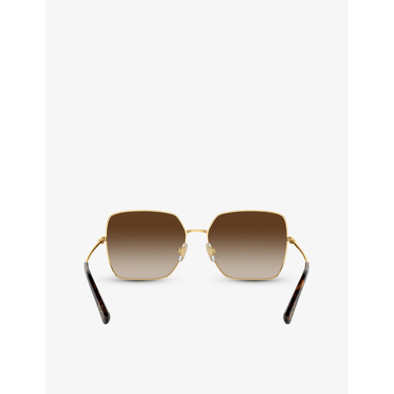 Dolce & Gabbana square-frame metal sunglasses - British product