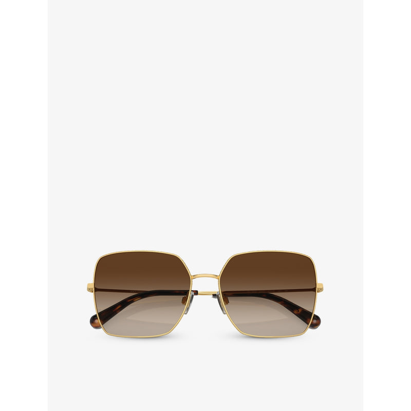 Dolce & Gabbana square-frame metal sunglasses - British product