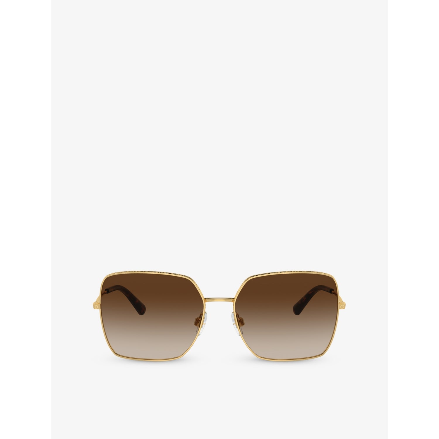 Dolce & Gabbana square-frame metal sunglasses - British product