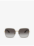 Dolce & Gabbana DG2242 square metal sunglasses - British product